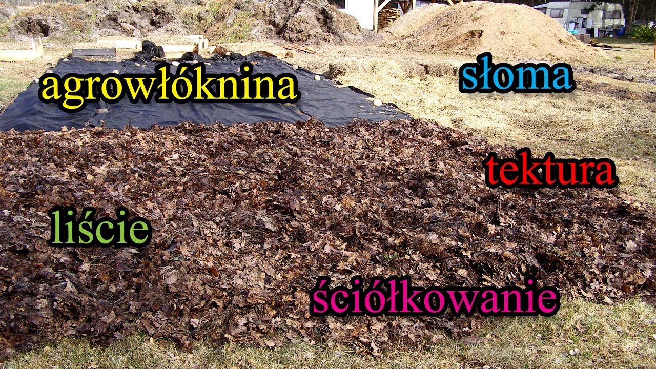 Wielkie ściółkowanie 2 - liście, słoma, agrowłóknina, tektura