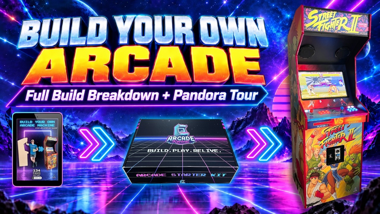 Build Your Own Arcade – Full Cabinet Tour + How to Use Pandora DX2