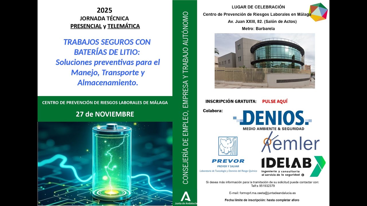 JORNADAS CPRL MÁLAGA Baterías Litio