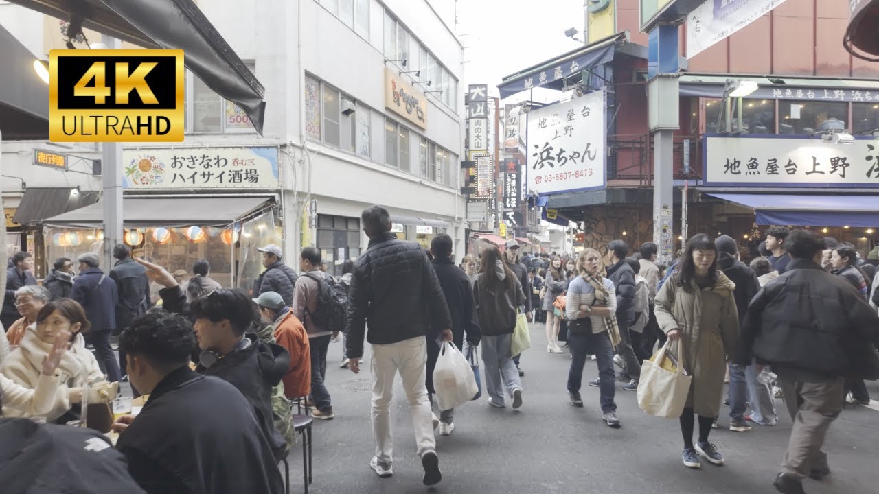 【上野】昼の街歩き / Ueno Tokyo Japan Daytime Walk 4K