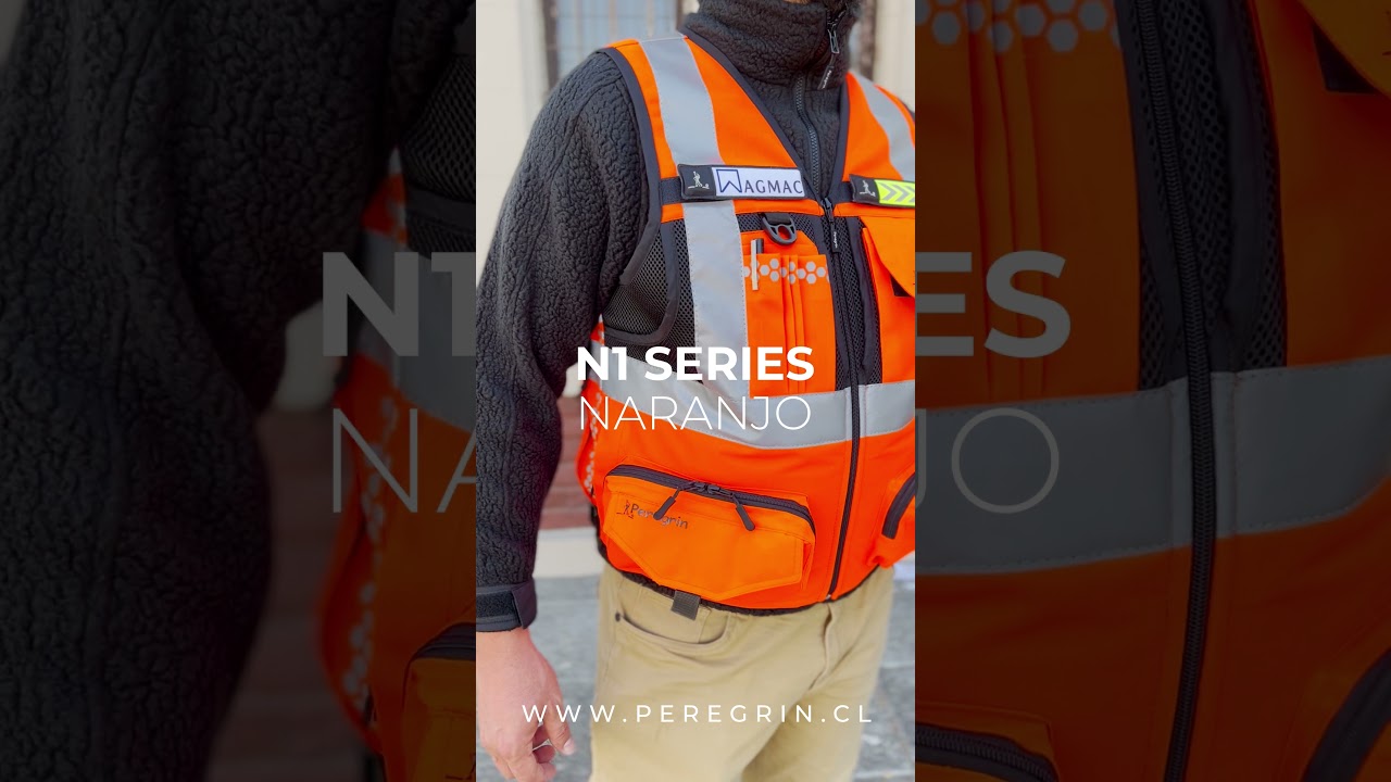 Chaleco Ge&oacute;logo N1 Series Naranjo Peregrin