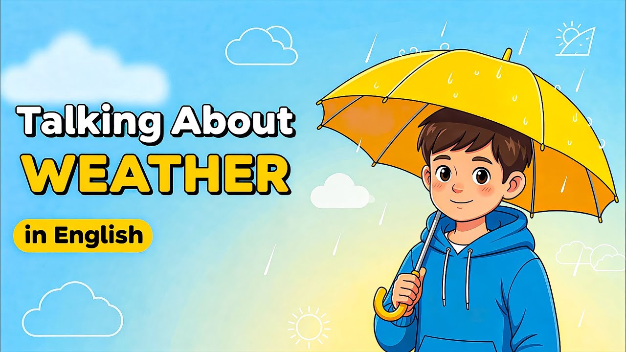 Now Talking About Weather in English | English Podcast for Beginners ☀️⛈️