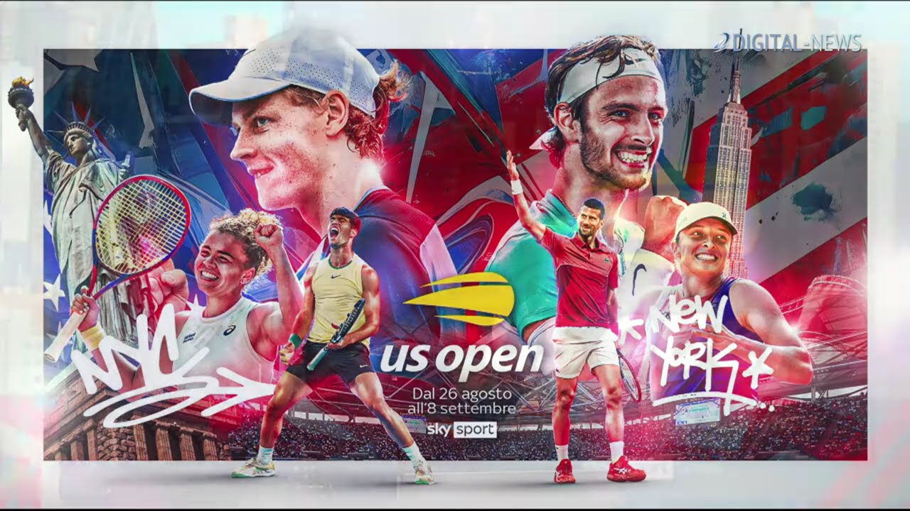 Grandi notizie! Gli US Open 2024 di tennis sbarcano su Sky e NOW 🎾