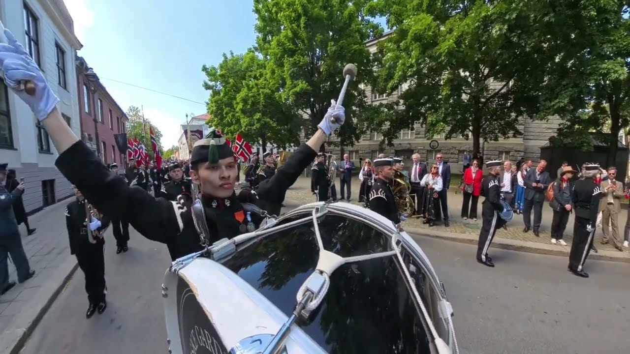 NGD 17 May 2025 - Bass Drum POV - Norske Gardeveteraners Drillkontingent