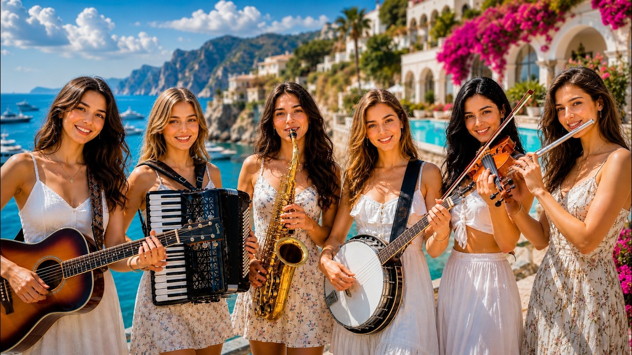 This Spanish Summer Fiesta Will Brighten Your Day! 🌴 Flamenco Cha Cha with Saxophone & Accordion