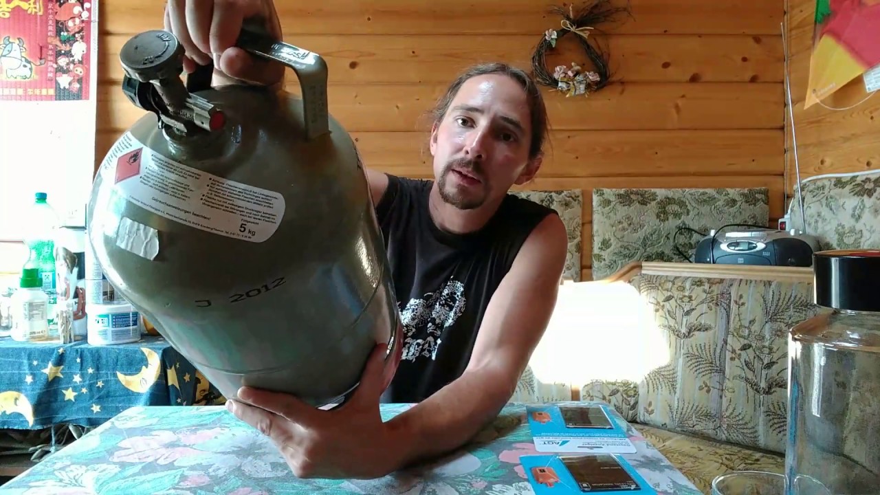 Gasflasche F&uuml;llstand messen &ndash; Der Magnet-Trick im Test