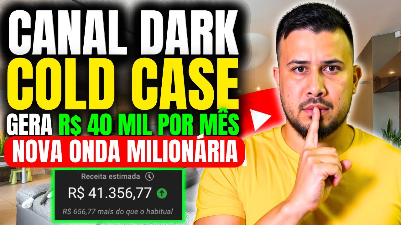 Como Criar um Canal Dark COLD CASE que Monetiza R&aacute;pido e Ganhar Dinheiro com YouTube
