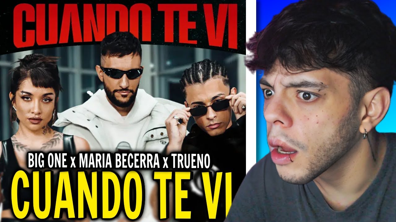 (REACCIÓN) Maria Becerra, Trueno, Big One - Cuando Te Vi | CROSSOVER #5