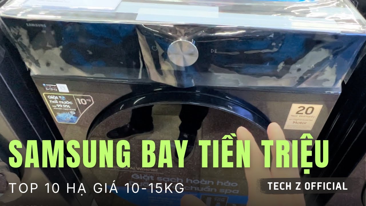 Máy Giặt Samsung 2026 Hạ Giá Mạnh – Dòng 15kg Cửa Đứng và 10-12-14kg Cửa Ngang Đáng Mua