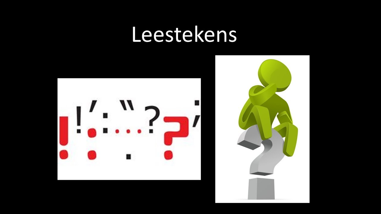 Leestekens gebruiken