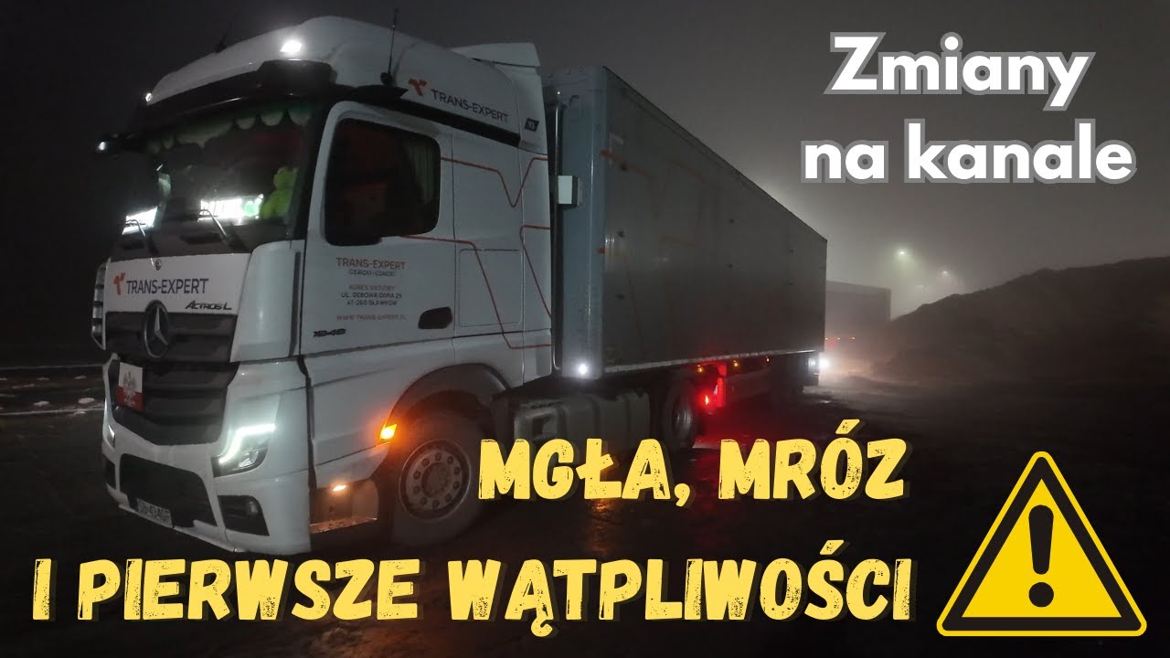 Mróz, mgła i słaba robota… Tydzień z walking floorem 🚚 | Zmiany na kanale