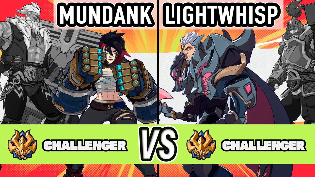 2XKO ▰ Mundank (Vi / Braum) vs LightWhisp (Braum / Darius) ▰ High Level Gameplay