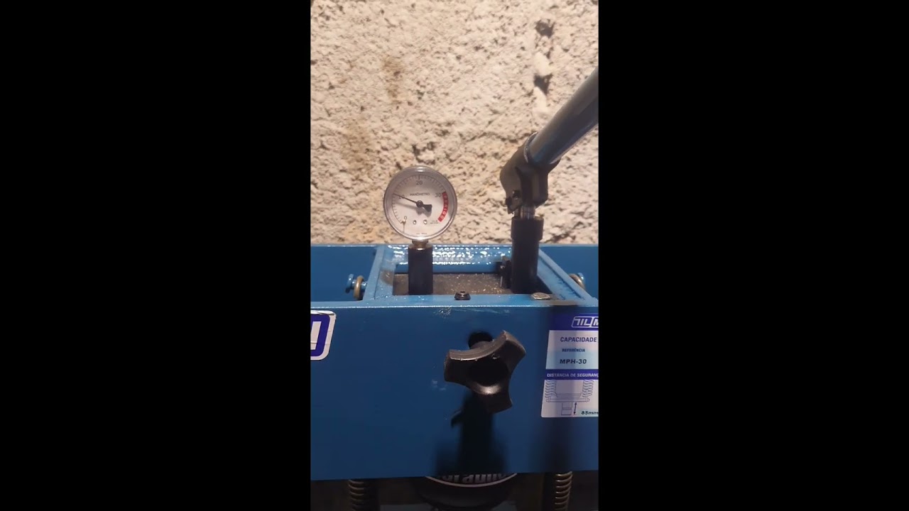 Como sangrar a prensa hidraulica Marcon