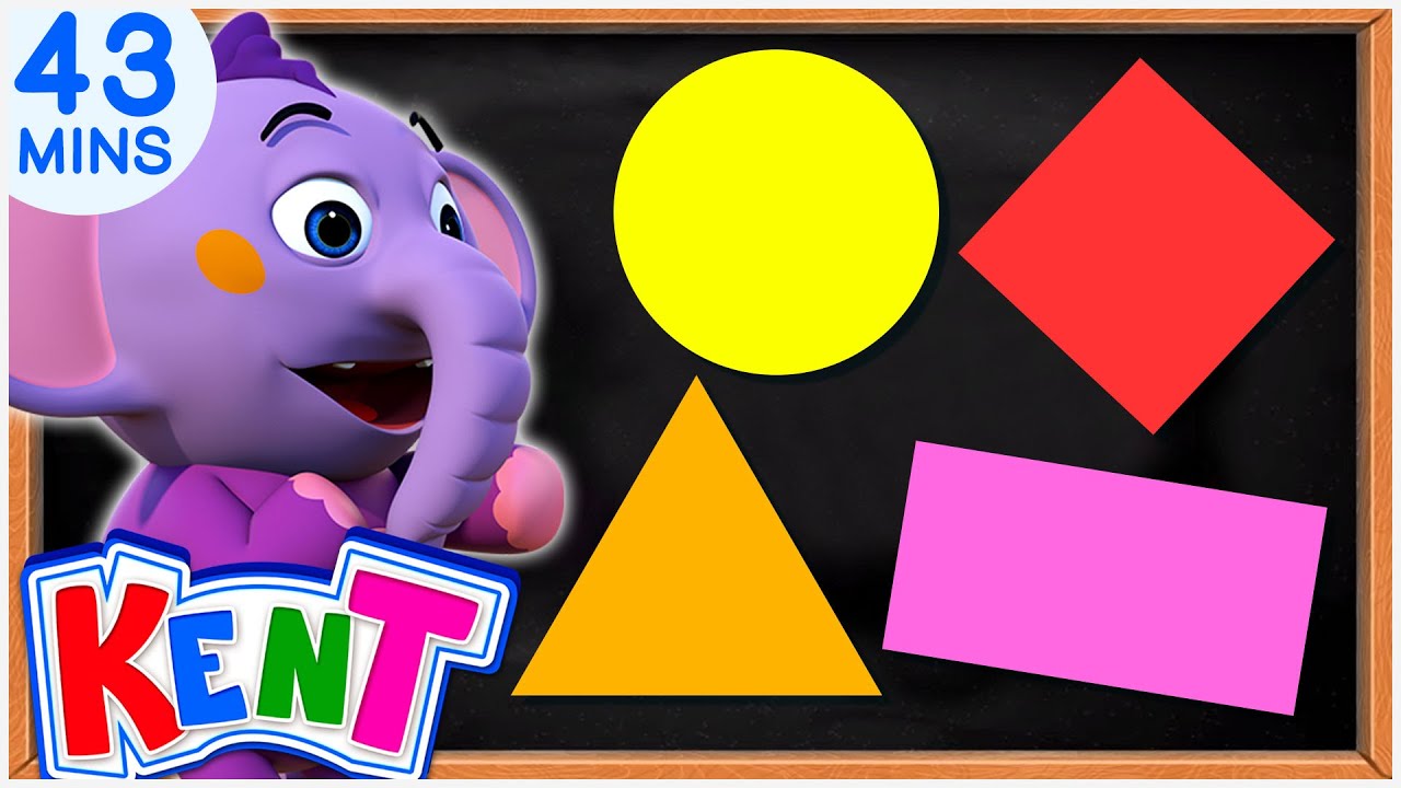 Learn Shapes for Kids | Fun Educational 3D Videos for Kids |  Kent the Elephant