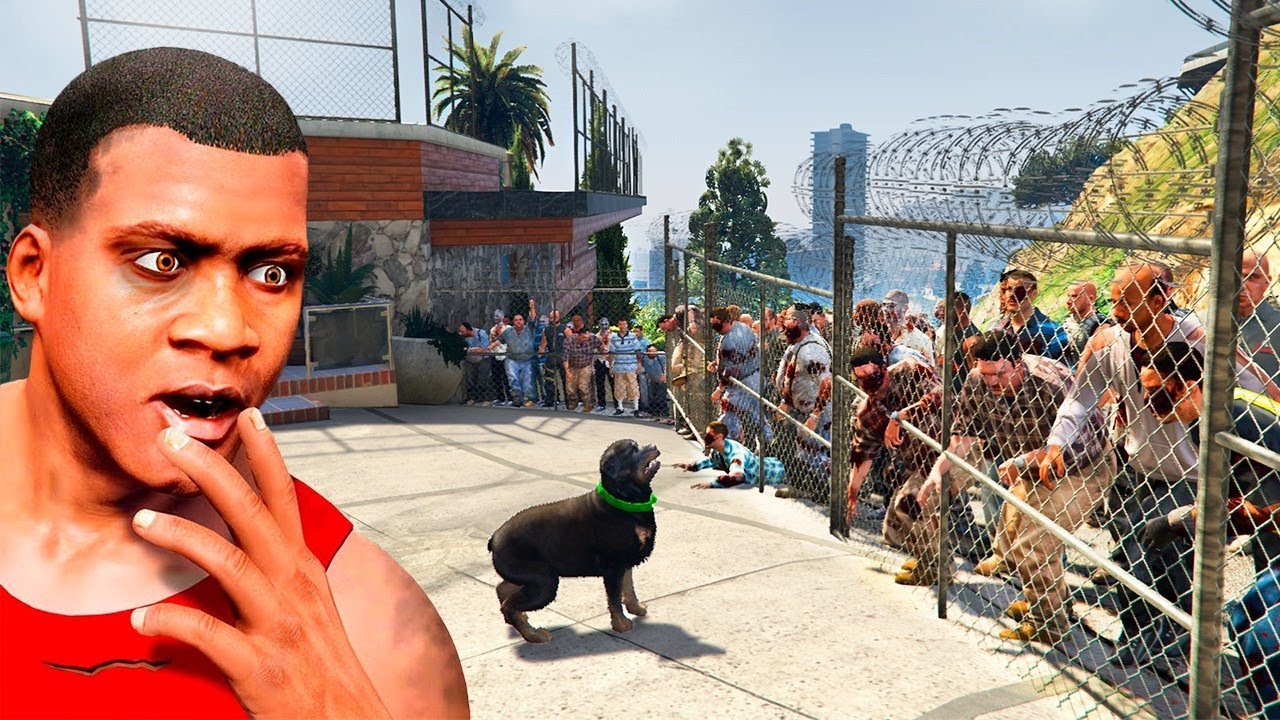 Cứu NGÔI NHÀ Của FRANKLIN Khỏi ZOMBIE Trong GTA 5