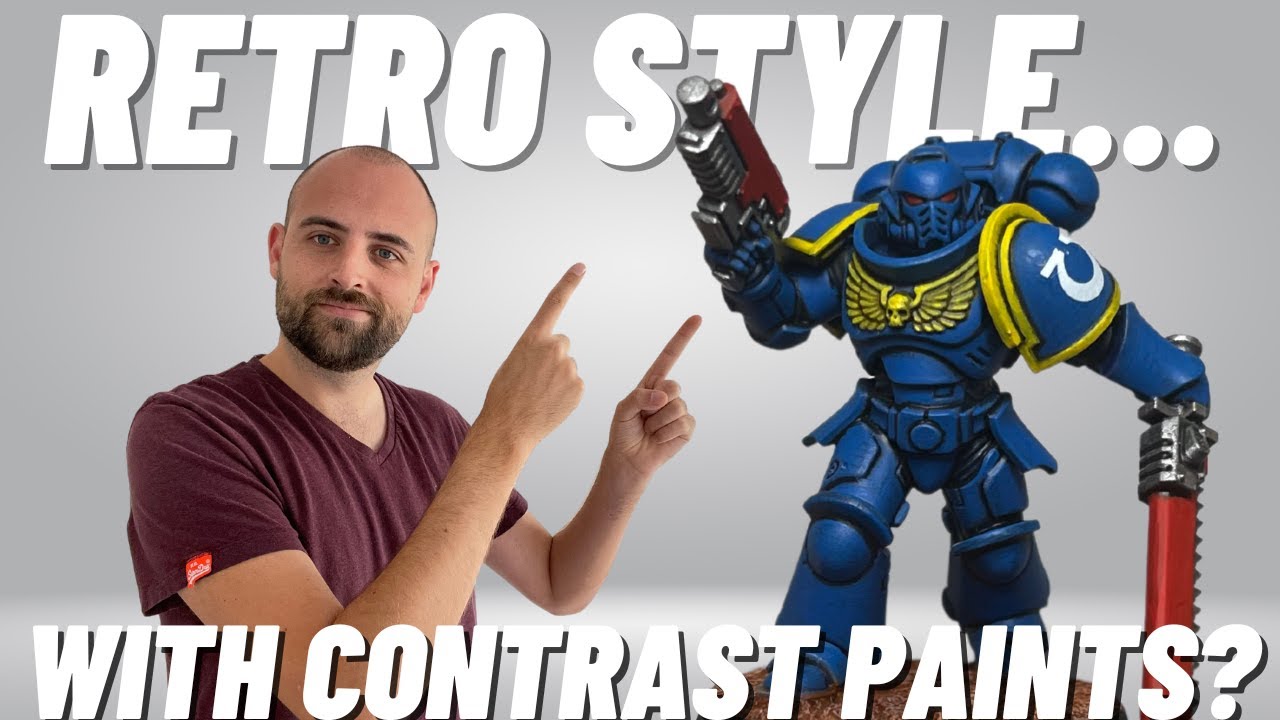 How to paint Retro Style Ultramarines with new contrast paints!