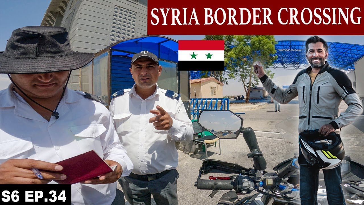 CROSSING INTO SYRIA S06 EP.34 | Jaber Nassib Jordan to Syria Border | MIDDLE EAST MOTORCYCLE TOUR