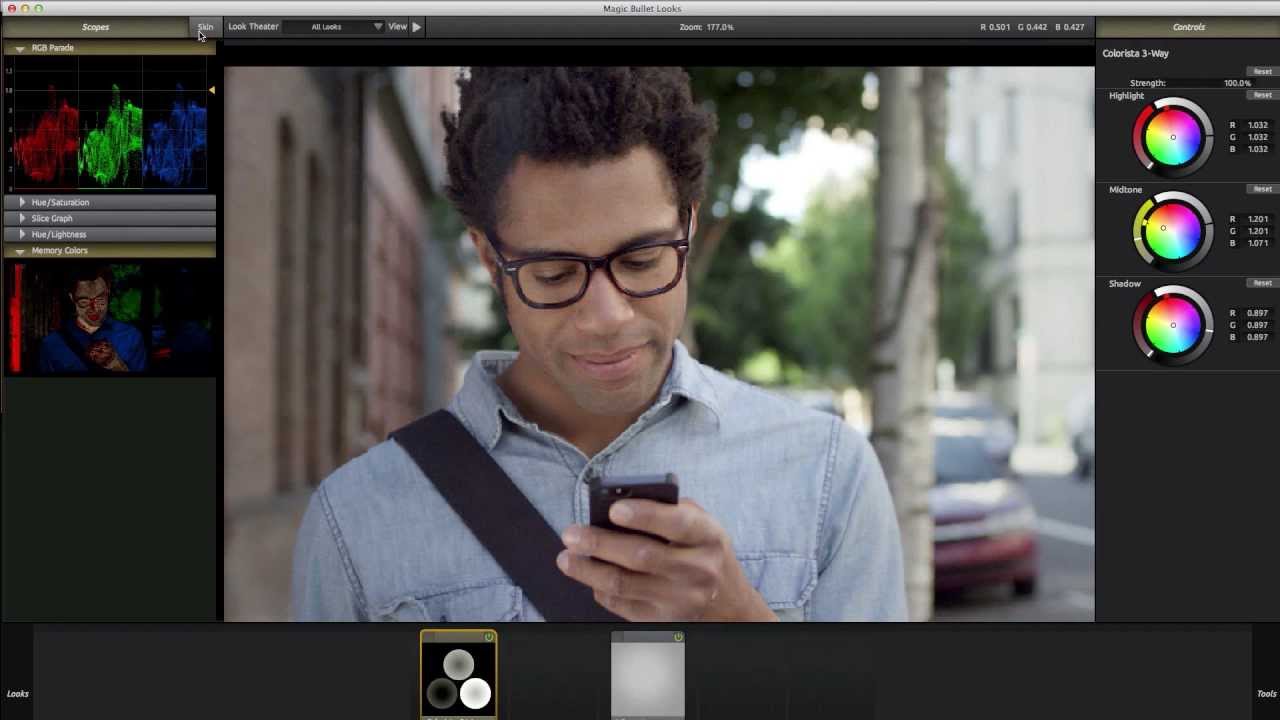 Color Correction with MB Looks