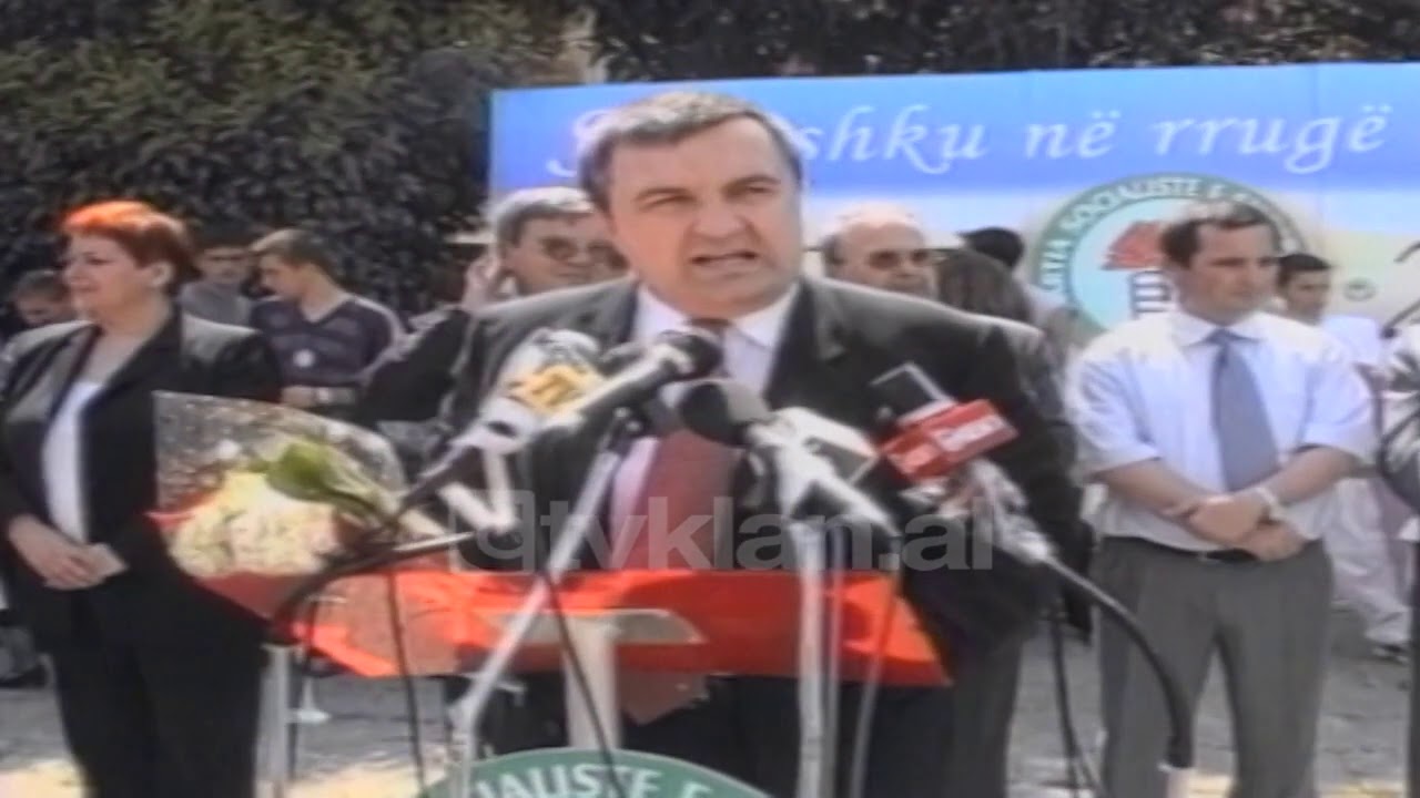 PS fushate ne Gjirokaster, Meta prezanton Nanon ne Tepelene - (28 Maj 2001)