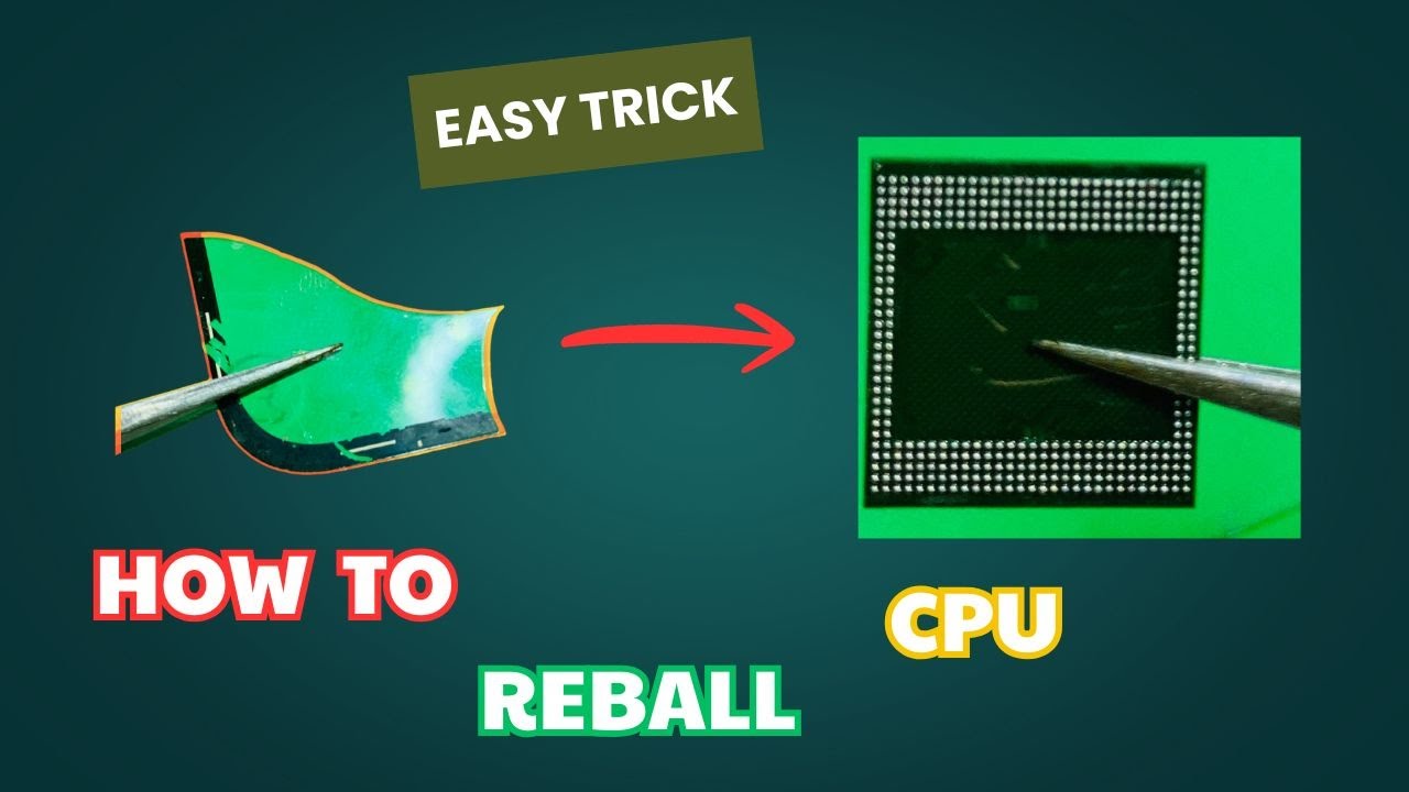 New trick: Creating CPU pins has never been easier!  How to Reball & Install CPU