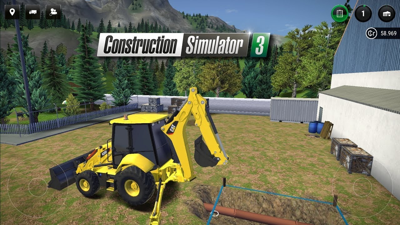 Construction Simulator 3 Gameplay PL - #2 Prace ziemne CAT