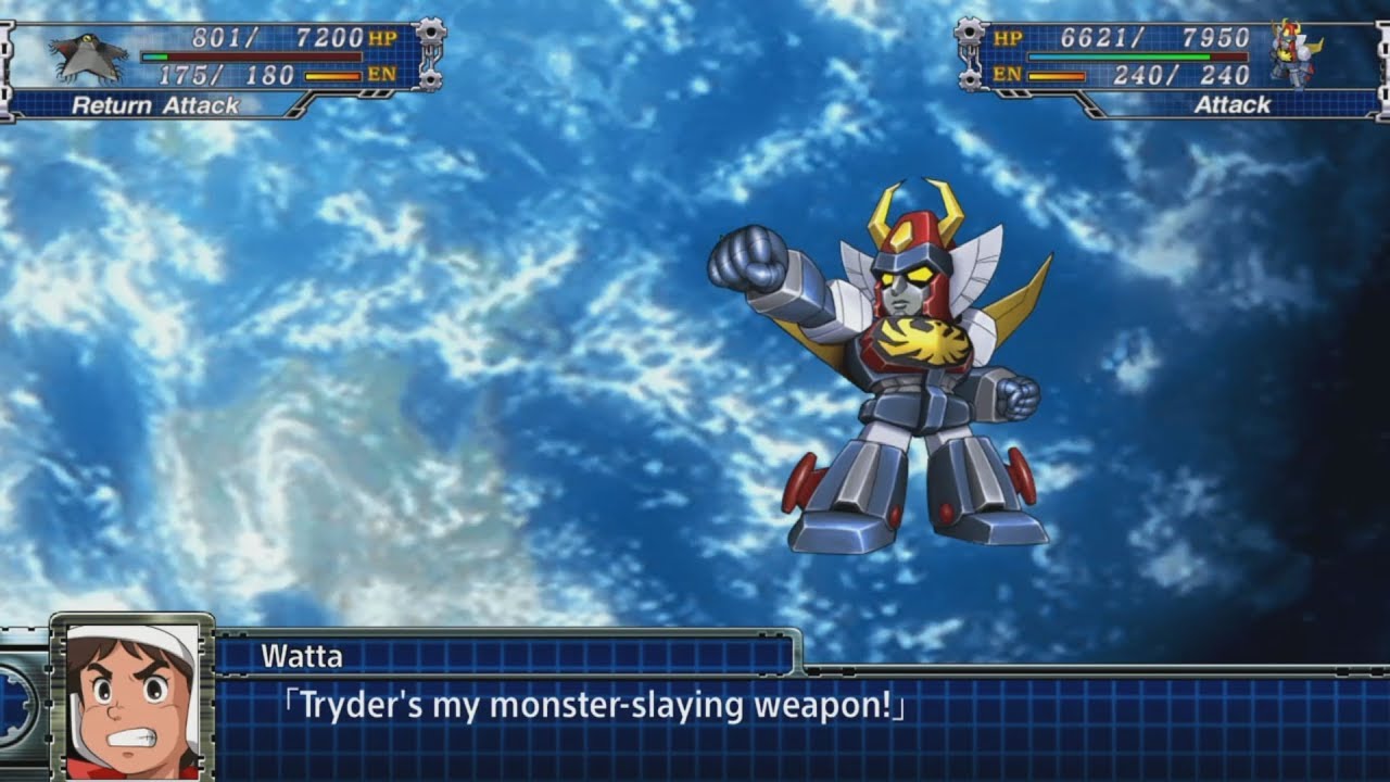 Super Robot Wars T - Trider G7 Attacks