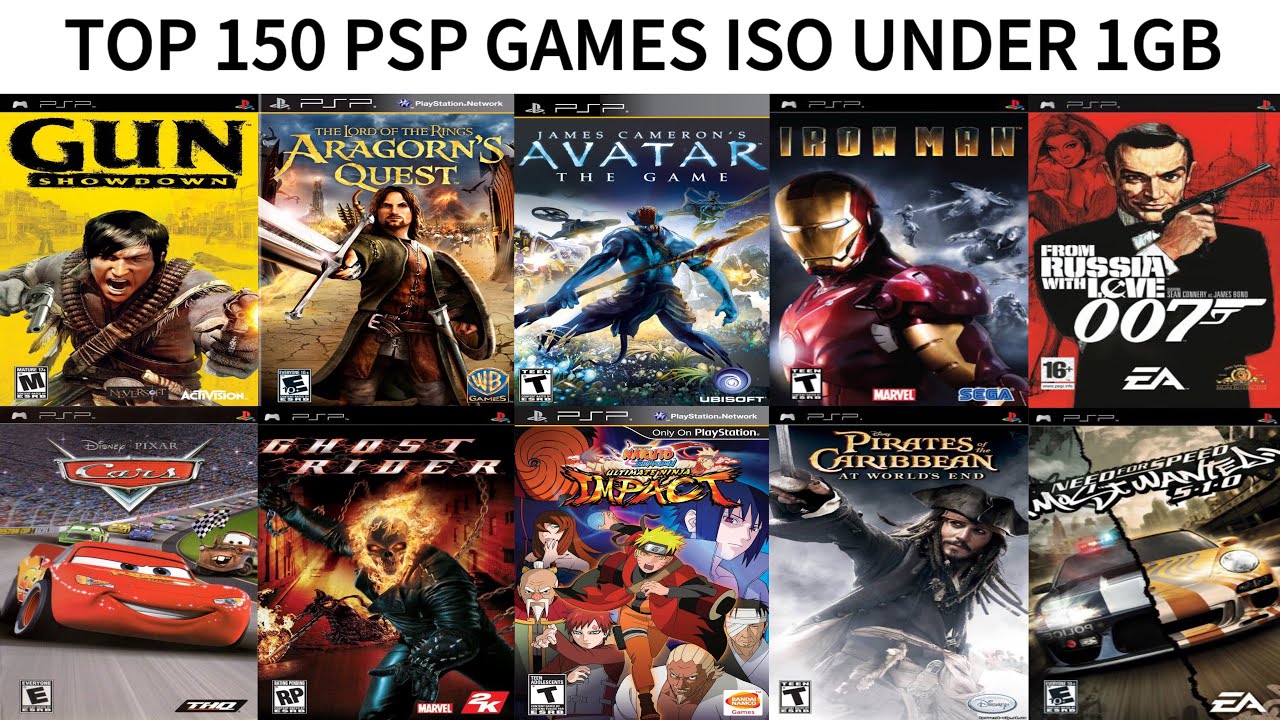 Top 150 Game PSP Terbaik ISO Di Bawah 1GB | Game PSP Terbaik | Emulator PSP Android
