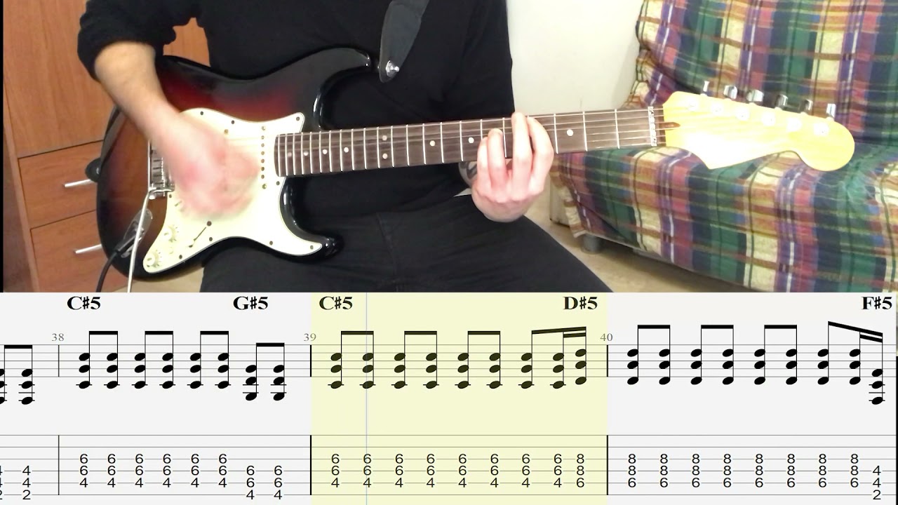 Narcotic - Liquido GUITAR COVER + PLAY ALONG TAB + SCORE