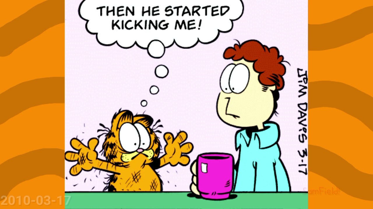 Microsoft Sam reads Funny Garfield Comics [Minisodes 91-100]