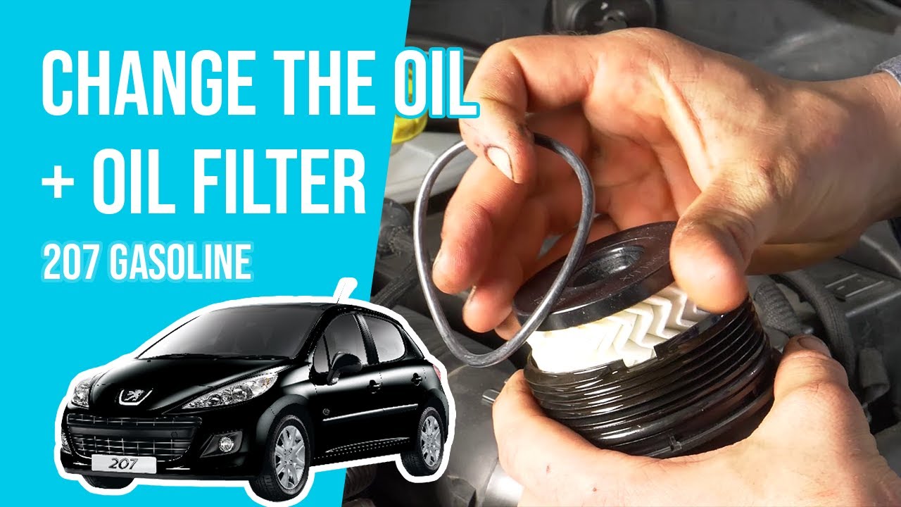 Change the oil and the oil filter PEUGEOT 207 1.4i 16V🛢
