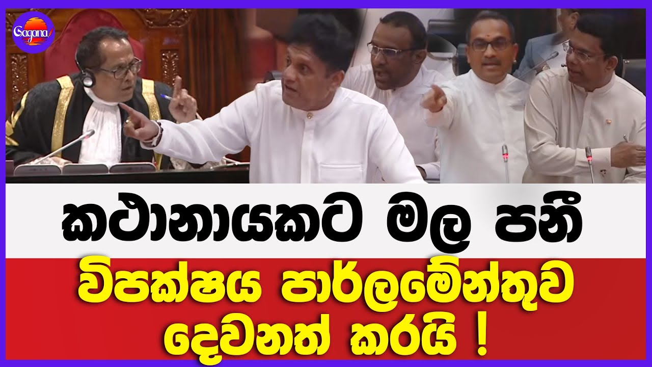 කථානායකට මල පනී | විපක්ෂය පාර්ලමේන්තුව දෙවනත් කරයි !