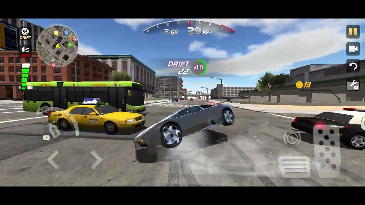Car simulator diving 
