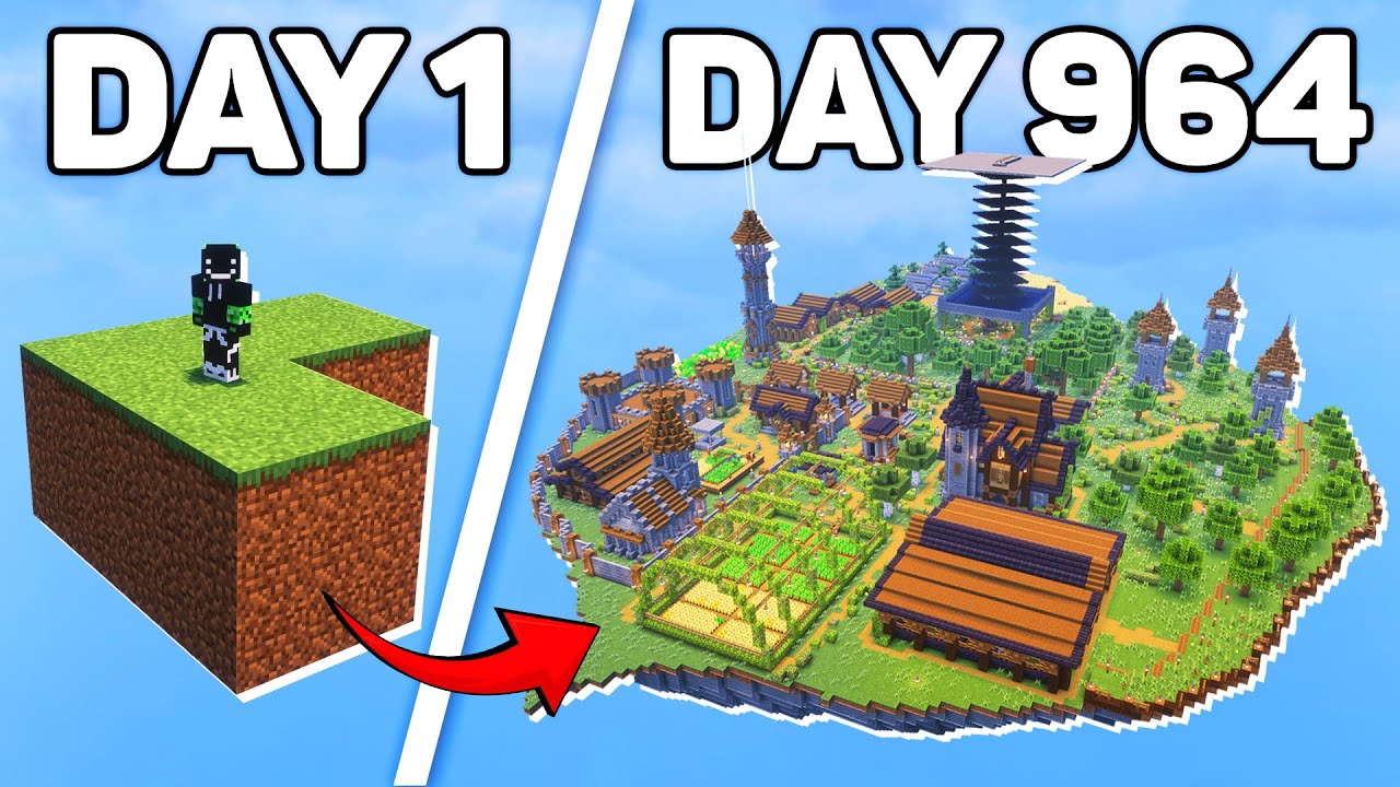 I BUILT the BIGGEST ISLAND in SKYBLOCK Minecraft