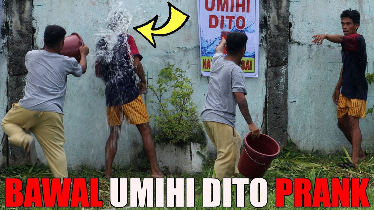 Bawal umihi Dito Prank | Galit na galit sila dahil binuhusan sila ng tubig