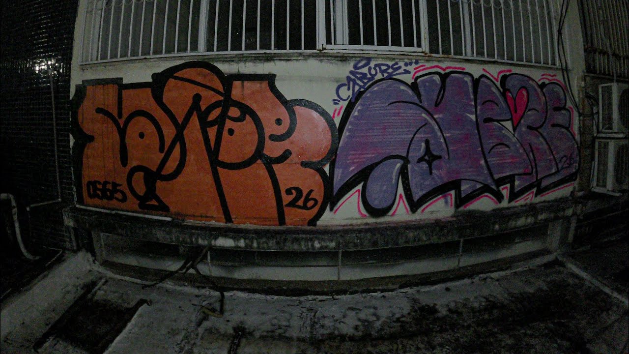 Grafite de madrugada na w3 sul com Caburé 