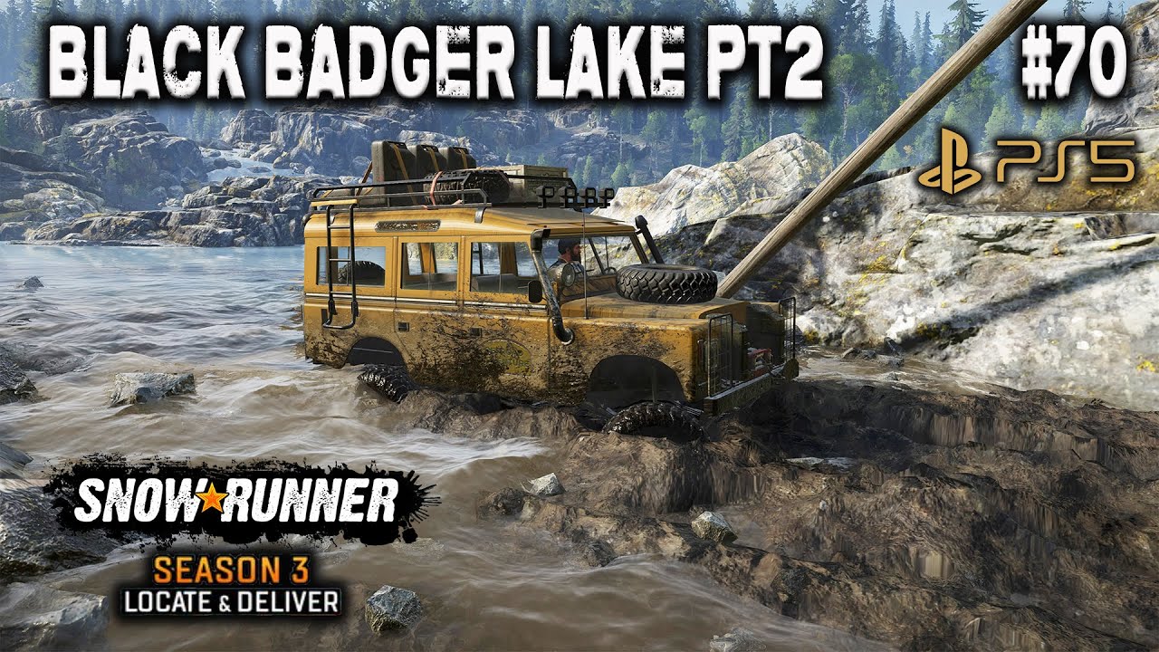 SNOWRUNNER SEASON 3 | BLACK BADGER LAKE Cont&hellip; | PS5 | #70 | WISCONSIN GAMEPLAY.