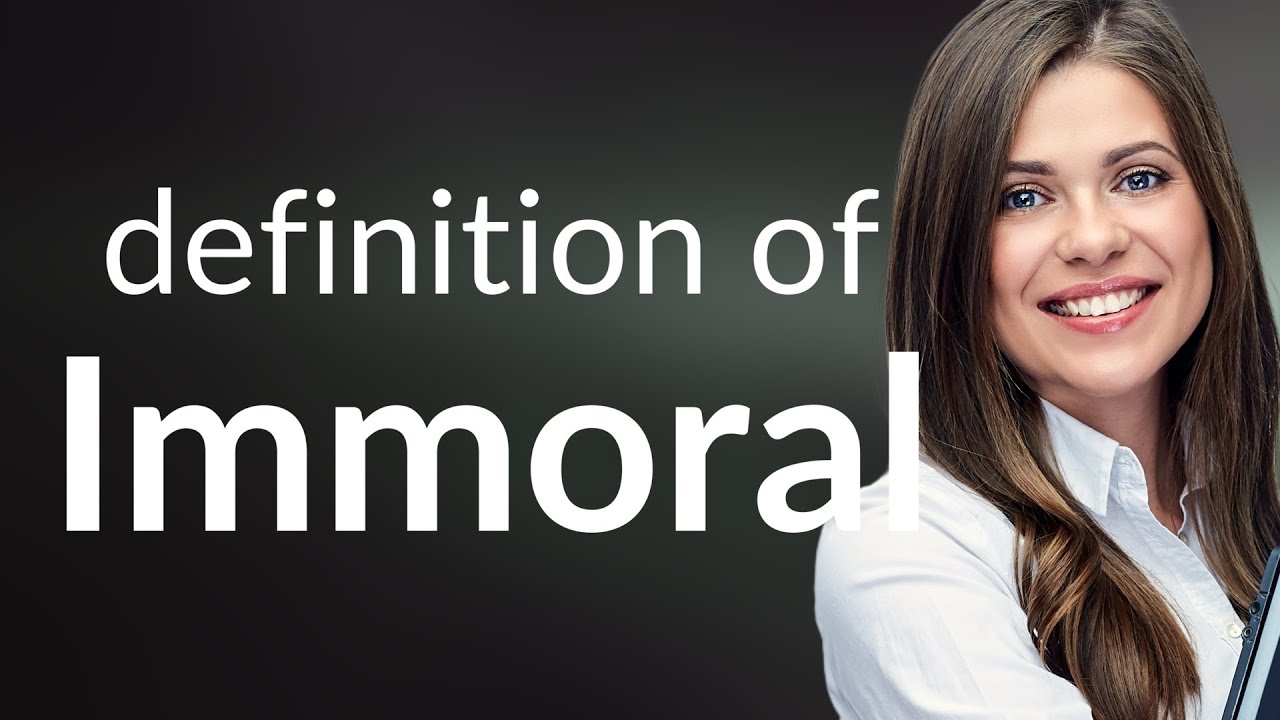 Niemoralny &bull; Definicja słowa NIEMORALNY