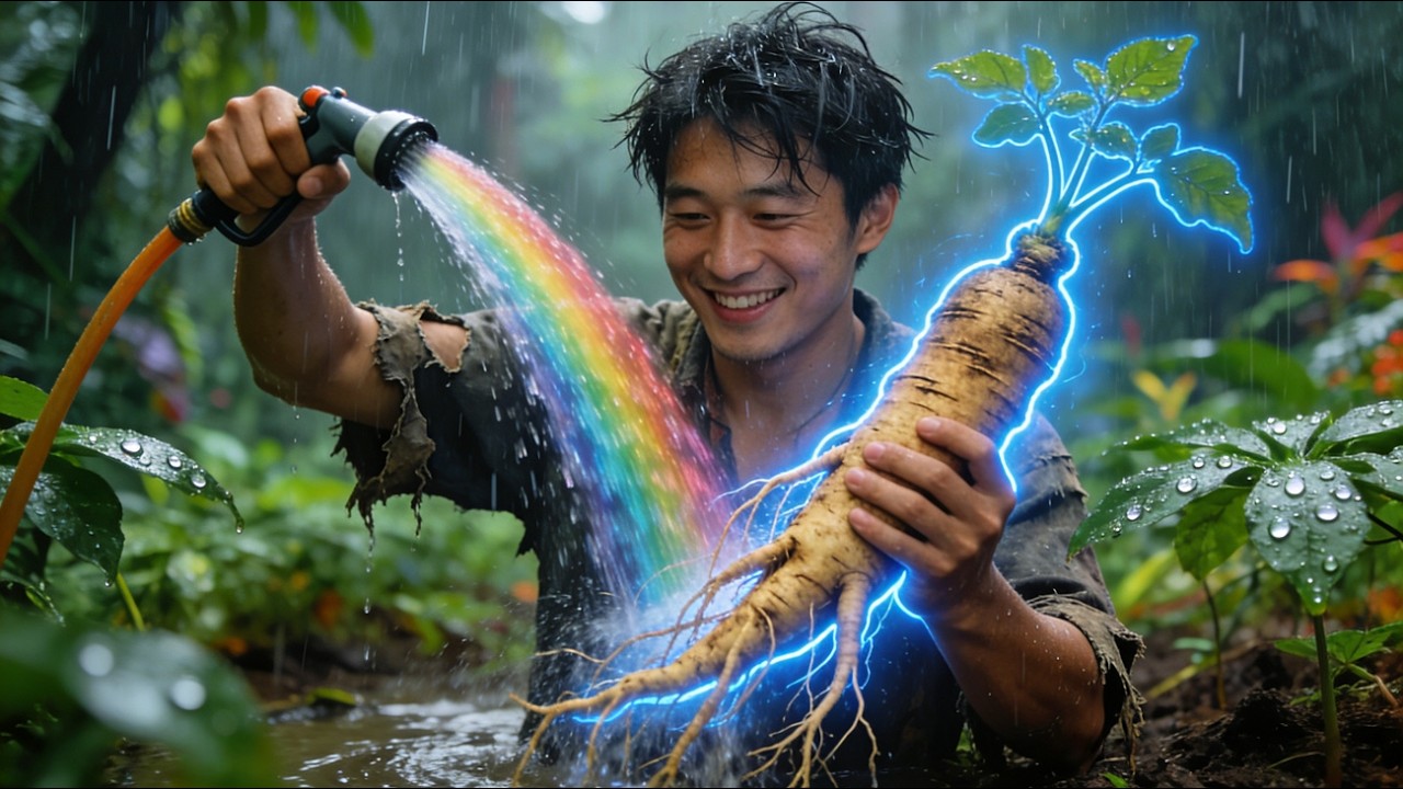 【FULL】NEW🔥Poor Boy Gets A Magic Spring, Grows Giant Ginseng, Leads Villagers To Get Rich.