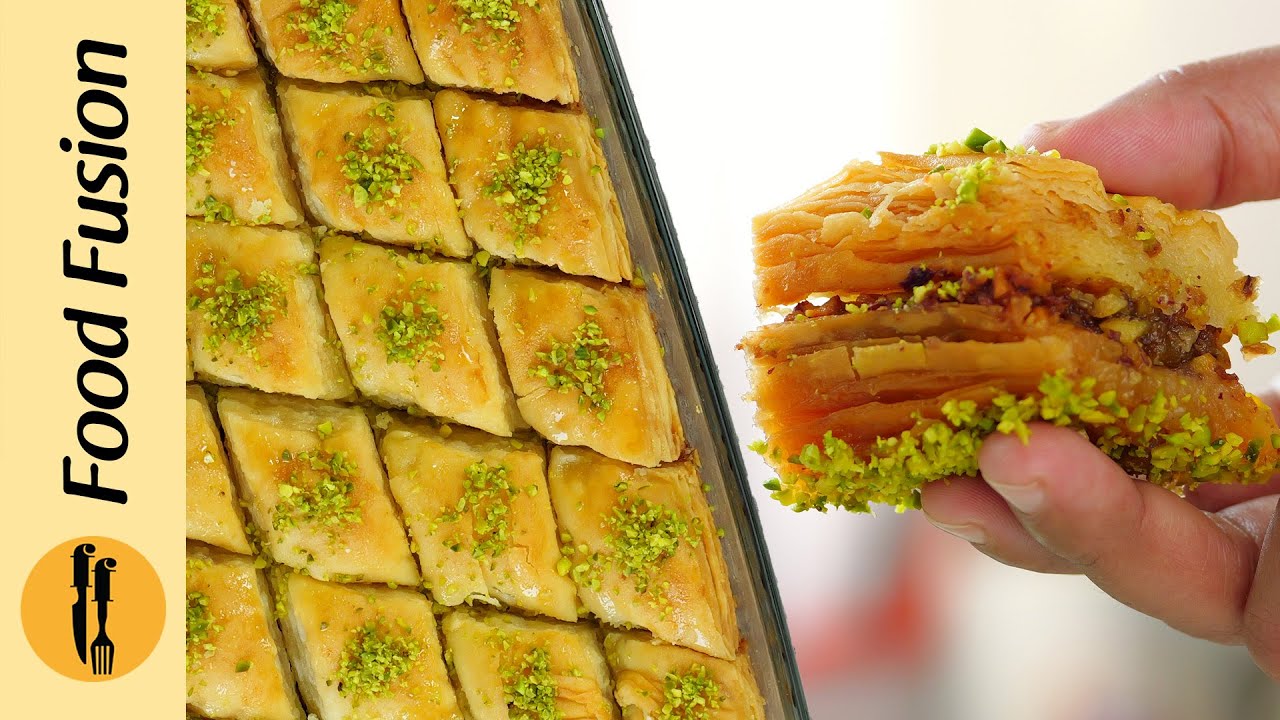 Bakhlava From Homemade Phyllo Dough Recipe by Food Fusion