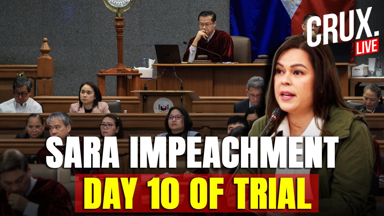 LIVE: Sara Duterte Impeachment Hearing | Day 10 Of Trial In Philippines Senate | Witnesses Testify