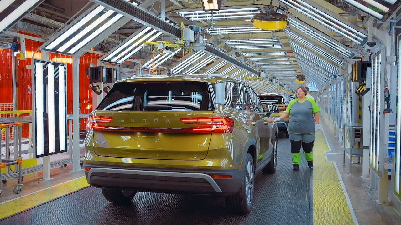 Skoda Kodiaq production Plant Kvasiny, Czech Republic