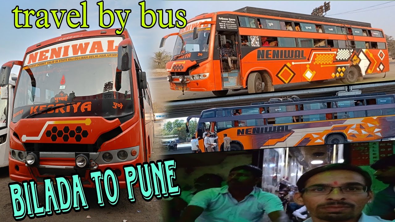 travel by bus 🚌 bilada to Pune 🚌 Neniwal travel 👌👌🤗 #Neniwaltravel #bus