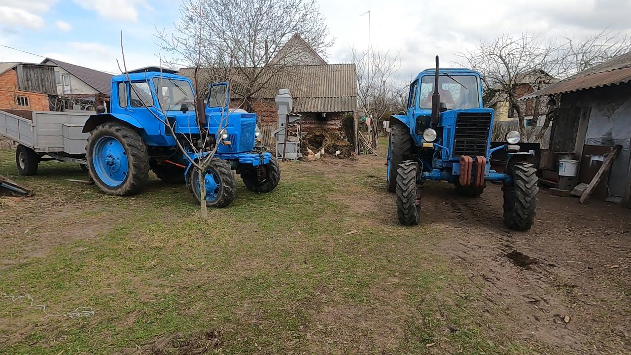 Регулировка плуга на тракторе, навеска.