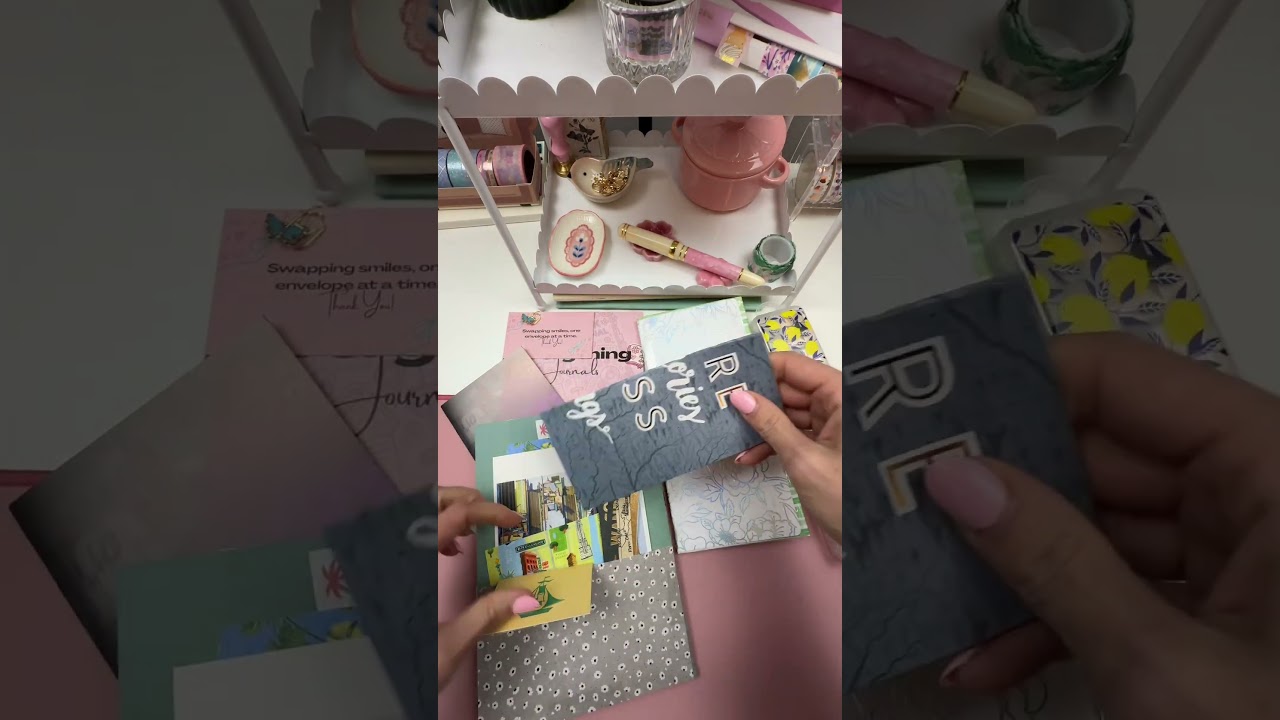 Putting a journal swap together #scrapbook #happymail #swap