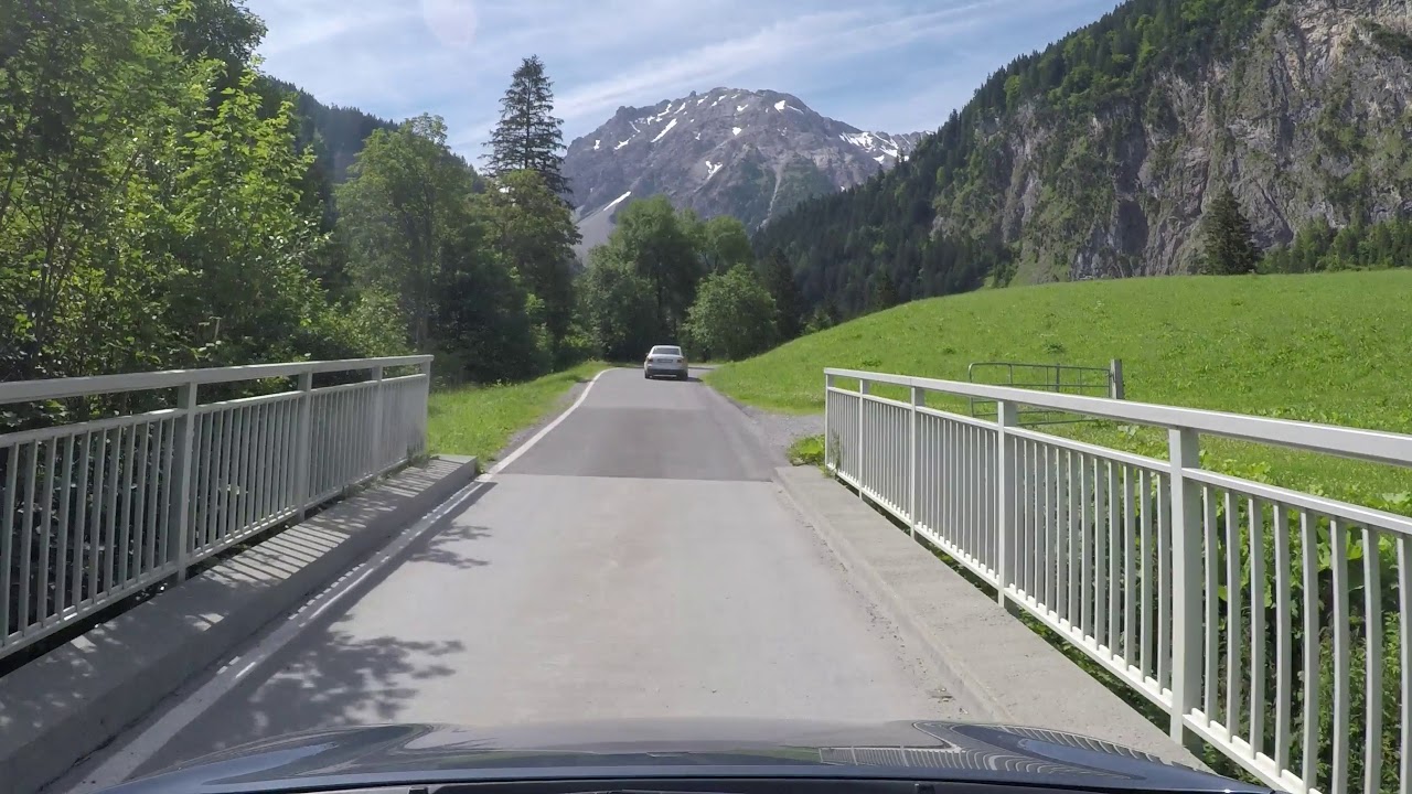 Driving from Brand in Vorarlberg to Lünerseebahn | 1440p - 2.7K