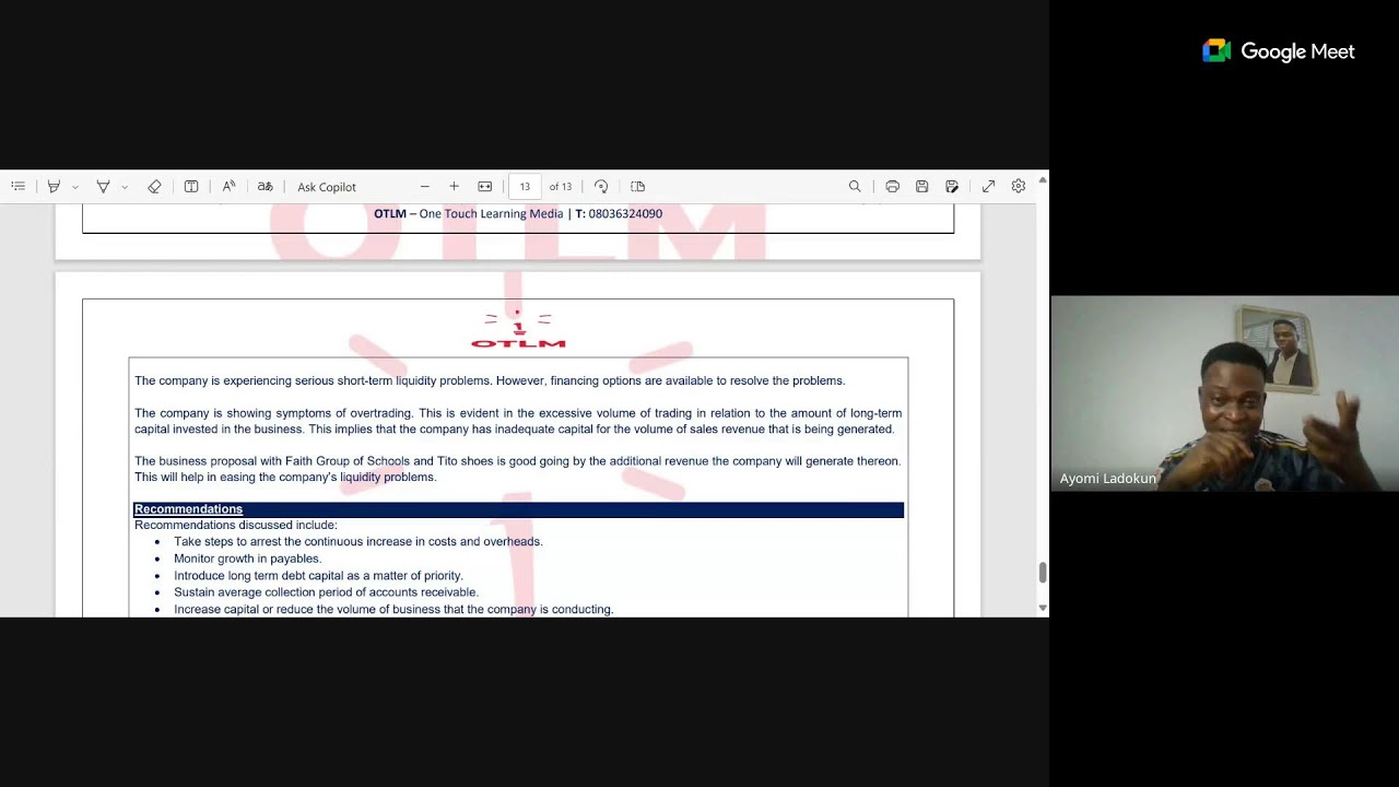 OTLM ICAN Case Study Lectures