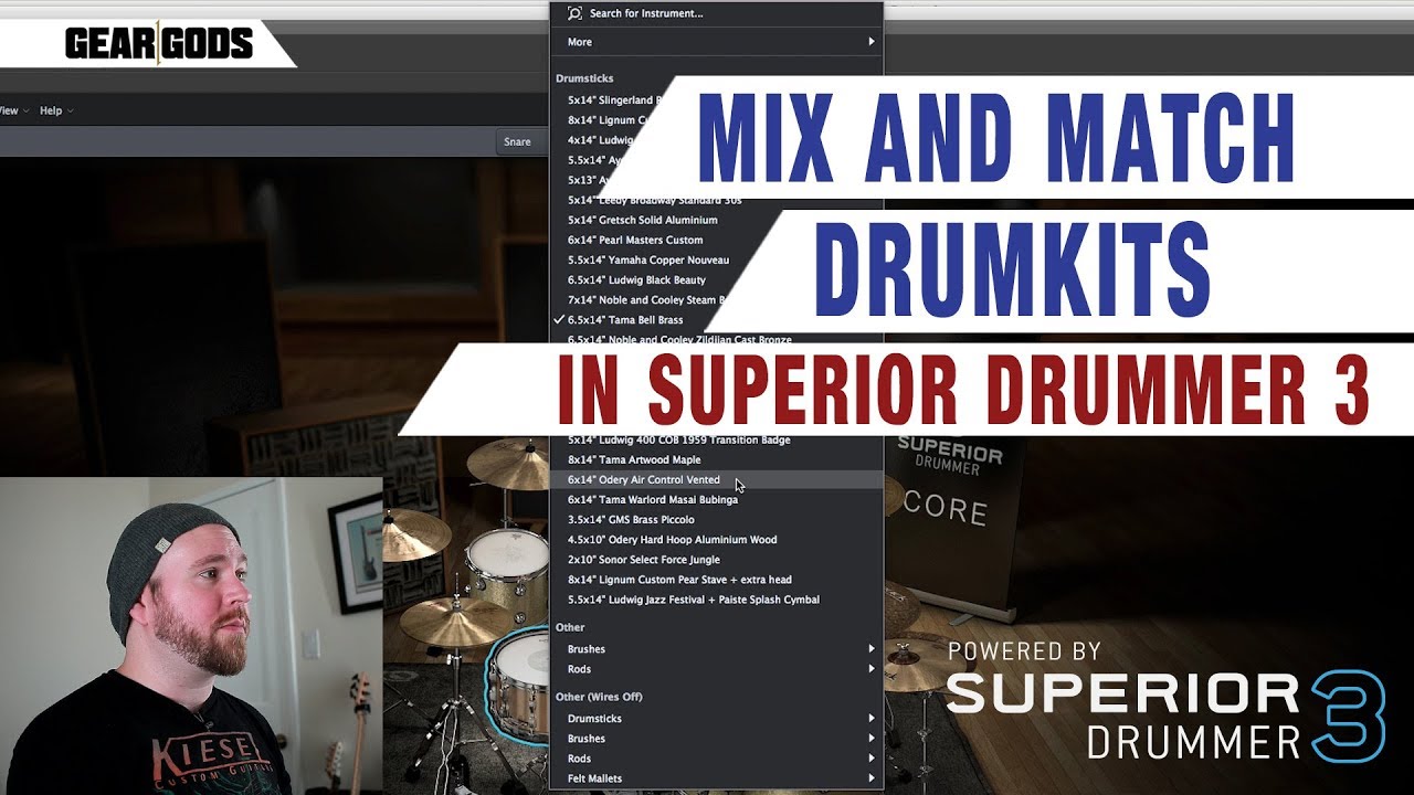 Mix and Match Drumkits In SUPERIOR DRUMMER 3 | GEAR GODS