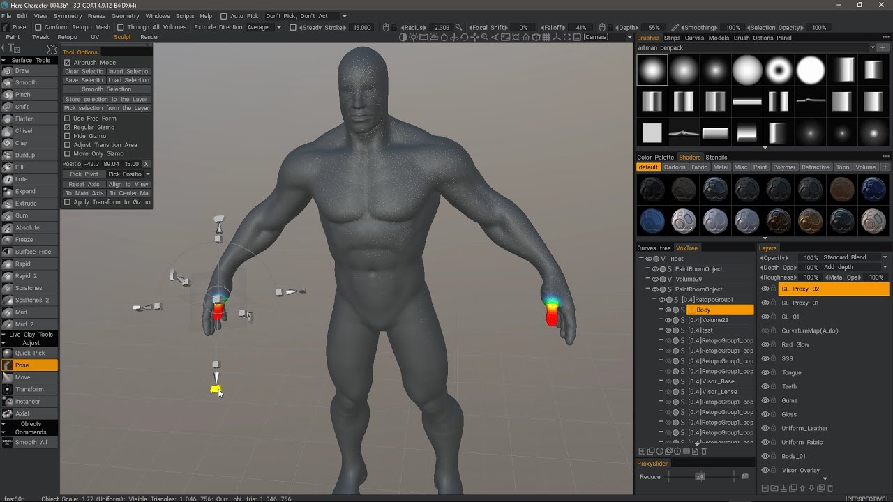 Sculpt Layers with  Multi Res Proxies