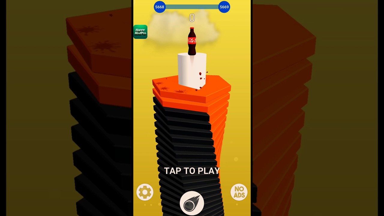 Stack Ball 3D Game | Level 505 |Play StackBall Game In Fast Speed | 