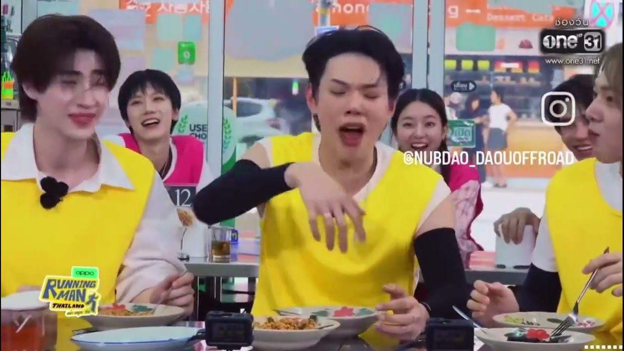 Actor image is afraid Daou🤣 #daoupittaya #nunew #jeffsatur #RunningManTH​#iQIYIOriginal​